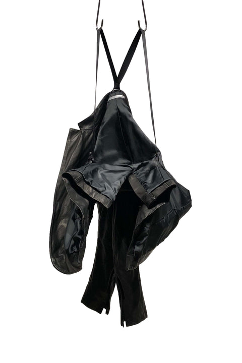 LEATHER REF CLEARED TAILORED JACKET