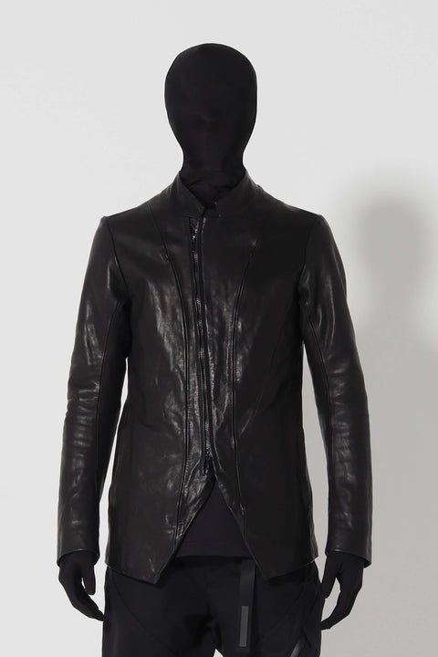 LEATHER REF CLEARED TAILORED JACKET