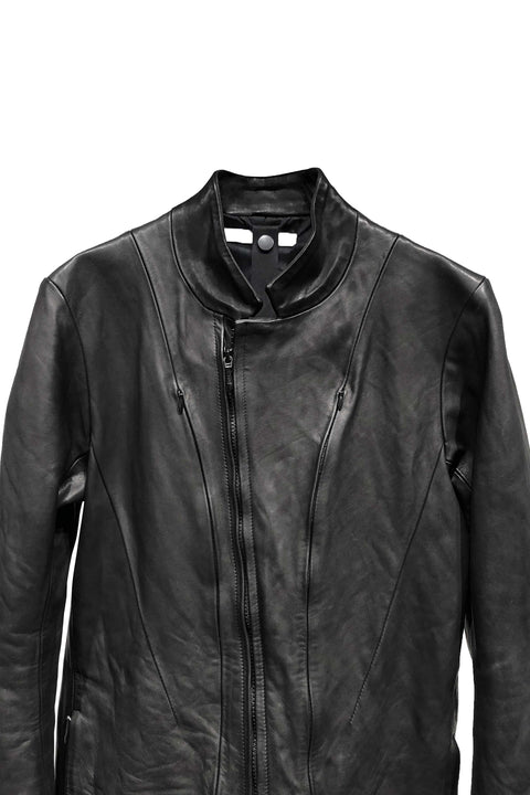 LEATHER REF CLEARED TAILORED JACKET