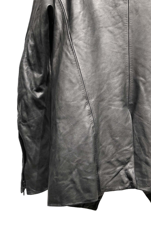 LEATHER REF CLEARED TAILORED JACKET