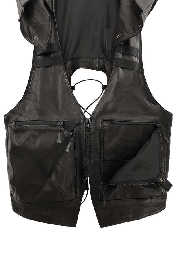 TACTICAL LEATHER CARGO VEST