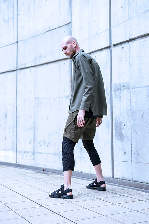 Roots Men's☆ テクスチャーコットン・キャンプシャツ コットンカシミヤ ワイドスプレッドカラーシャツ